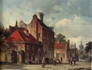 European city landscape, street landsacpe, construction, frontstore, building and architecture. 095 unknow artist